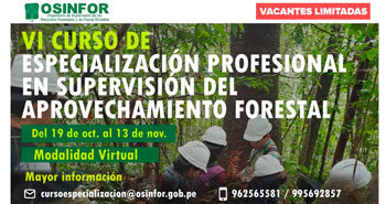 (Curso) Especialización Profesional en Supervisión del Aprovechamiento Forestal