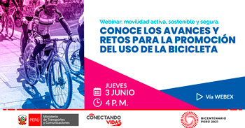 (Conversatorio Virtual) MTC: Conoce los avances y retos para la promoción del uso de la bicicleta