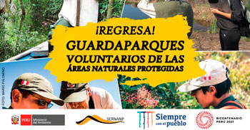 Sernanp lanza Programa de Guardaparques Voluntarios de las Áreas Naturales Protegida - 2022