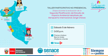 (Taller Virtual) SENACE: Segunda Modificación del Estudio de Impacto Ambiental del Aeropuerto Internacional Jorge Chávez