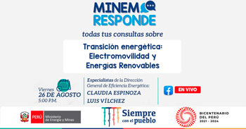 (Evento Virtual Gratuito) MINEM: Transición energética, electromovilidad y energías renovables