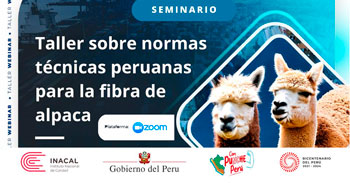 Seminario online "Técnicas Peruanas para fibra de alpaca" del INACAL