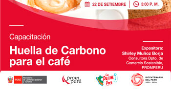 Capacitación online "Huella de Carbono para el café" de PromPerú