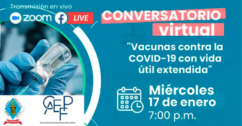 Conversatorio online gratis de "Vacunas Covid-19 - Con Vida Útil Extendida" del MINSA