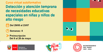  Curso online gratis Detección y atención temprana de necesidades educativas especiales en niñas y niños de alto riesgo