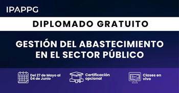  Diplomado online gratis "Gestión del Abastecimiento en el Sector Público" de IPAPPG