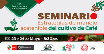  Seminario presencial "Estrategias de manejo sostenible del cultivo de Café" del INIA