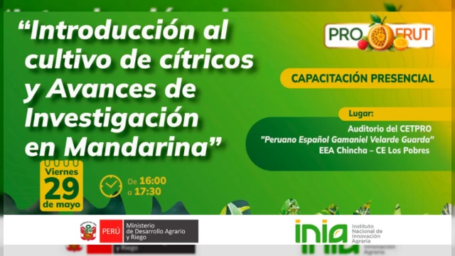  Capacitación presencial - "Introducción al cultivo de cítricos y avances de investigación en mandarina" INIA