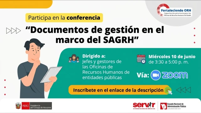 Conferencia online - "Documentos de gestión en el marco del SAGRH" Servir