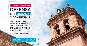 (Charla informativa) OSITRAN: Defensa del usuario y consumidor