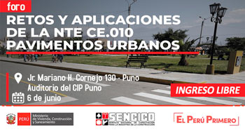 (Foro gratuito) SENCICO: Retos y aplicaciones de la NTE CE.010 pavimentos urbanos (Foro gratuito) SENCICO: Retos y aplicaciones de la NTE CE.010 pavimentos urbanos