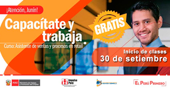 (Curso Gratuito) Programa Impulsa Perú: Capacítate y Trabaja, Asistente de Ventas y Procesos en Retail