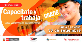 (Curso Gratuito) Programa Impulsa Perú: Capacítate y Trabaja, Mercaderista de Productos Masivos