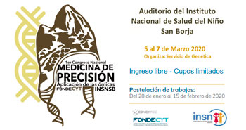 Instituto Nacional de Salud del Niño San Borja organiza el 1° Congreso Nacional Medicina de Precisión