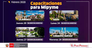 MINCETUR ofrece Capacitaciones Gratuitas para Mipyme peruanas para que continúen exportando