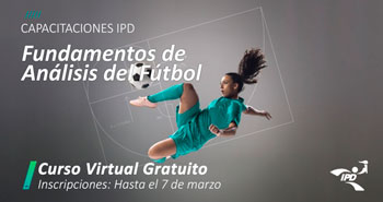 IPD ofrece Curso Virtual de Fundamentos de Análisis del Fútbol