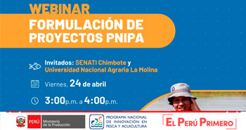 Webinar: Formulación de Proyectos Programa Nacional de Innovación en Pesca y Acuicultura