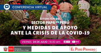 (Conferencia Virtual Gratuito) MINAGRI: Situación del Sector Papa en Perú y Medidas de Apoyo ante la Crisis