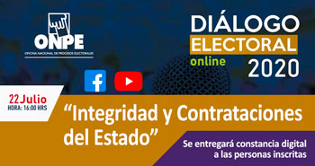 (Diálogo Electoral Online) ONPE: Integridad y Contrataciones del Estado