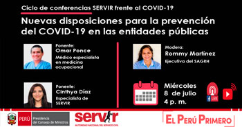 (Conferencia Virtual Gratuita) SERVIR: Nuevas disposiciones para la prevención del COVID_19