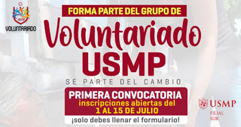 Voluntariado USMP - Primera Convocatoria: Sé parte del cambio