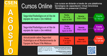 Cursos Online ofrecidos por el Centro Superior de Estudios Nucleares - CSEN 