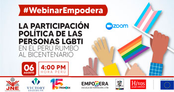 (Webinar Empodera) JNE: La participación política de las personas LGBTI en el Perú rumbo al Bicentenario