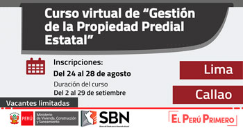 (Curso Virtual) SBN: Gestión de la Propiedad Predial Estatal