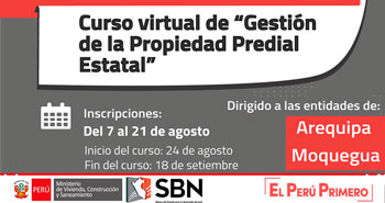 (Curso Virtual) SBN: Gestión de la Propiedad Predial Estatal