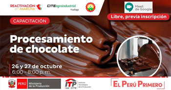 Capacitación Gratuito: Procesamiento de chocolate