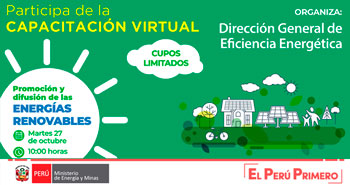 (Capacitación Virtual Gratuita) MINEM: Promoción y Difusión de las Energías Renovables