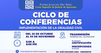 Conferencia Virtual Gratuita: Implementación de la Oralidad Civil