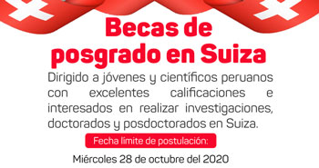 El Gobierno de Suiza Ofrece becas de investigación, doctorados y posdoctorados