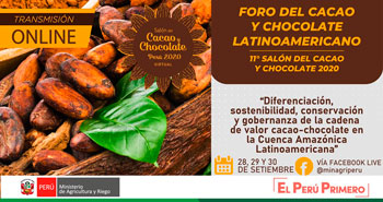 (Conferencia Online Gratuito) MINAGRI: Foro del Cacao y Chocolate Latinoamericano