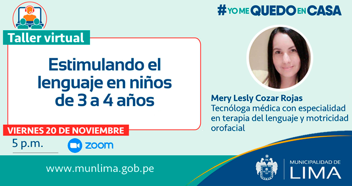 Taller Virtual Gratuito: Estimulando el lenguaje en niños de 3 a 4 años