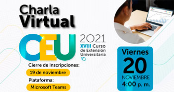 (Charla Virtual Gratuito) OSITRAN: Curso de Extensión Universitaria CEU 2021