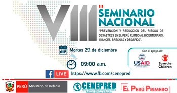 (Seminario Virtual) CENEPRED: Prevención y Reducción del Riesgo de Desastres en Perú rumbo al Bicentenario: Avances