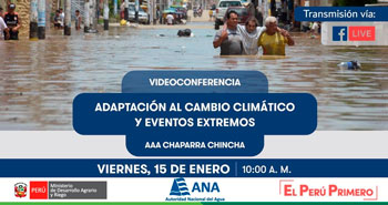 (Videconferencia Gratuito) ANA: Adaptación al cambio climático y eventos extremos