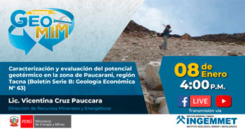 (Transmisión en vivo) INGEMMET:  Caracterización y evaluación del potencial geotérmico de Paucarani
