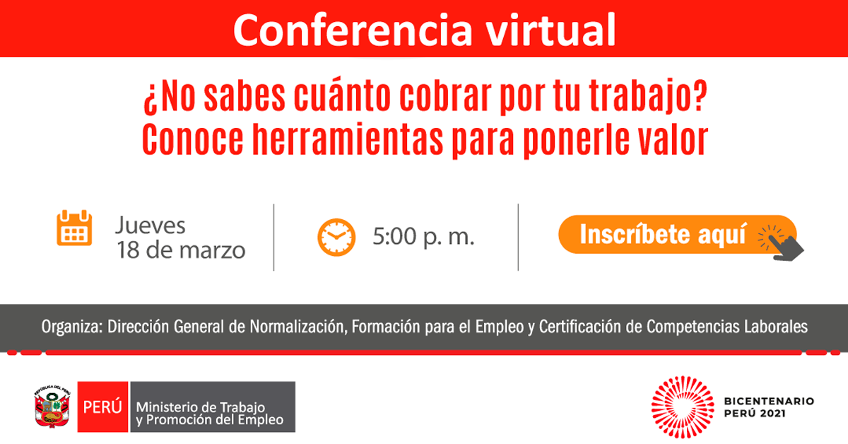 (Conferencia Virtual Gratuito) MINTRA ¿No sabes