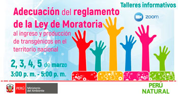 (Talleres Informativos) MINAM: Adecuación del reglamento de la ley de Moratoria
