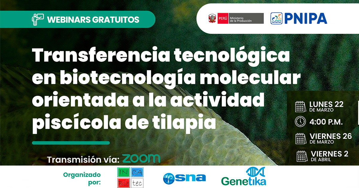 (Webinars Gratuitos) PNIPA: Transferencia tecnológica en Biotecnología molecular Y potenciamiento