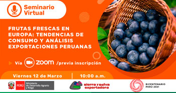 Seminario Virtual: Frutas frescas en Europa: tendencias de consumo y análisis exportaciones peruanas