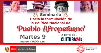 Seminario Virtual Gratuito: Hacia la formulación de la Política Nacional del Pueblo Afroperuano