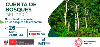 (Conversatorio Gratuito) INEI: Presentación de la Cuenta de Bosques del Perú