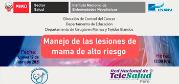 (Tele Capacitación) INEN: Manejo de la lesiones de mama de alto riesgo