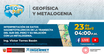 (Transmisión en vivo) INGEMMET: Interpretación de datos magnetotelúricos de la transecta del sur del perú