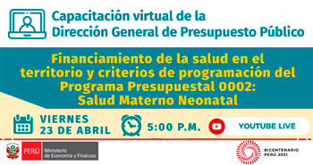 (Capacitación Virtual Gratuita) MEF: Financiamiento de la Salud en el territorio y criterios de programación