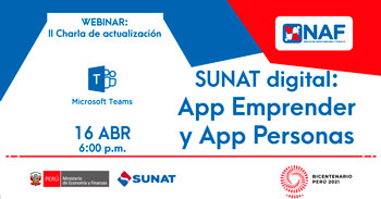 Webinar Sunat Digital: App Emprender y App Personas