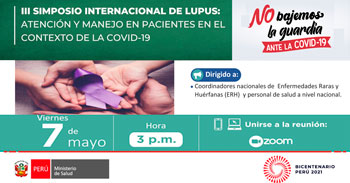 Charla Virtual: III Simposio internacional de Lupus: Atención, manejo en pacientes contexto de la COVID-19